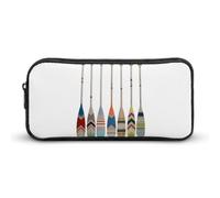 JiuPopular Estuche para lápices, diseño de águila de la bandera de Alemania, bolsa de viaje de negocios o caja de herramientas pequeña, bolsa de maquillaje para niñas, Remo de canoa, 22*12*5cm