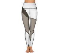 JiuPopular Leggings de gimnasio para mujer, pantalones de yoga con estampado de perezoso, plátano y piña, leggings de entrenamiento deportivos de cintura alta con bolsillos, Lindo burro, S