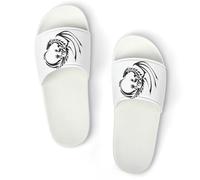 JiuPopular Pantuflas antideslizantes, deslizadores de bulldog francés para hombres y mujeres, toboganes de ducha, Blanco Estilo 3, 42 2/3 EU