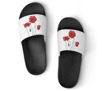 JiuPopular Pantuflas antideslizantes, deslizadores de cerdo de granja de dibujos animados rosa para hombres y mujeres, toboganes de ducha, Estilo negro 3, 39 EU