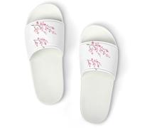 JiuPopular Pantuflas antideslizantes, deslizadores de escamas de pez arcoíris para hombres y mujeres, toboganes de ducha, Estilo blanco, 37 1/3 EU