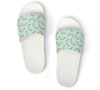 JiuPopular Pantuflas antideslizantes, deslizadores de flores de amapola roja para hombres y mujeres, toboganes de ducha