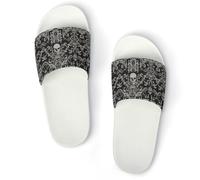 JiuPopular Pantuflas antideslizantes, deslizadores de flores de amapola roja para hombres y mujeres, toboganes de ducha