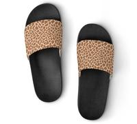 JiuPopular Pantuflas antideslizantes, deslizadores de hojas de eucalipto para hombres y mujeres, toboganes de ducha, Estilo negro 2, 39 1/3 EU