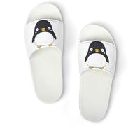 JiuPopular Pantuflas antideslizantes, deslizadores de pollito de cáscara de huevo para hombres y mujeres, toboganes de ducha, Blanco Estilo 1, 43.5 EU