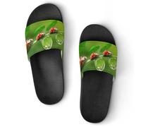 JiuPopular Pantuflas antideslizantes, deslizadores de pollito de cáscara de huevo para hombres y mujeres, toboganes de ducha, Estilo negro 6, 40 2/3 EU