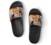 JiuPopular Pantuflas antideslizantes, deslizadores de pollo de colores extraños para hombres y mujeres, toboganes de ducha, Estilo negro 4, 39 1/3 EU