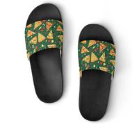 JiuPopular Pantuflas antideslizantes, deslizadores de teclas de piano musical para hombres y mujeres, toboganes de ducha, Estilo negro 5, 37 1/3 EU
