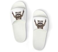 JiuPopular Pantuflas antideslizantes, deslizadores de teclas de piano musical para hombres y mujeres, toboganes de ducha, Blanco Estilo 2, 37 1/3 EU