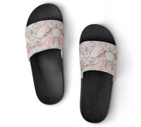 JiuPopular Pantuflas antideslizantes, deslizadores del alfabeto en lenguaje de señas para hombres y mujeres, toboganes de ducha, Estilo negro 5, 41 1/3 EU