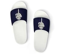 JiuPopular Pantuflas antideslizantes, diseño de ramo de narcisos para hombres y mujeres, toboganes de ducha, Blanco Estilo 5, 36 1/3 EU