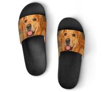 JiuPopular Pantuflas antideslizantes, diseño de ramo de narcisos para hombres y mujeres, toboganes de ducha, Estilo negro 4, 44 EU