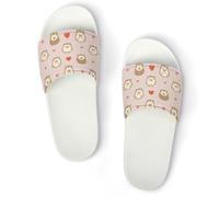 JiuPopular Pantuflas antideslizantes, hermosas luces del norte para hombres y mujeres, toboganes de ducha, Blanco Estilo 3, 39 1/3 EU