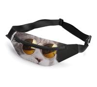 JiuPopular Riñonera ajustable para gatos, para correr, caminar, senderismo