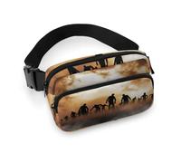 JiuPopular Riñonera ajustable Zombies Dead Men Walking Body at Night para correr, caminar, senderismo