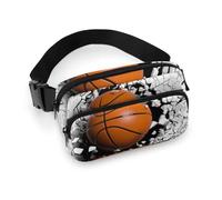JiuPopular Riñonera de baloncesto, riñonera ajustable para correr, caminar, senderismo