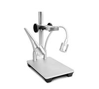Jiusion Actualizado con 2 lámparas de aleación de Aluminio Universal Ajustable Profesional Soporte de Escritorio Soporte de Soporte de Escritorio para microscopio Digital USB de 3,5cm de diámetro