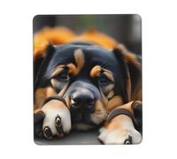 JIUTY Alfombrilla de ratón con diseño de pata de perro con borde cosido, base de goma antideslizante, lavable, para ordenadores y portátiles