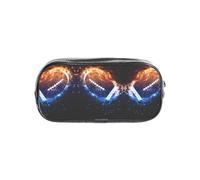 JIUTY American Football - Elegante estuche transparente para bolígrafos con cremallera suave, bolsa de papelería multiusos para la escuela y la oficina