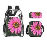 JIUTY Beauty Daisy 1 - Juego de mochila estampada 3 en 1 para eventos escolares, trabajo, estadio y transporte diario