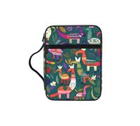 JIUTY Bolsa de mano con estampado de animales otomí mexicanos con asa resistente, funda protectora para culto a la iglesia y peregrinación