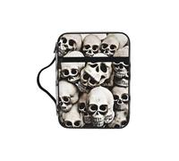 JIUTY Bolsa de mano con estampado de calavera mexicana con asa resistente, funda protectora para culto a la iglesia y peregrinación