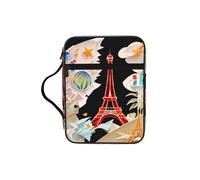 JIUTY Bolsa de mano con la Torre Eiffel de París con asa resistente, funda protectora para culto a la iglesia y peregrinación
