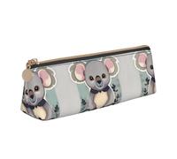 JIUTY Bonito estuche escolar Koala, estuche para bolígrafos para niños, estuche pequeño con cremallera para lápices, bolígrafos, marcadores, maquillaje, monedas, White, Talla única, Organizador de