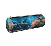 JIUTY Coral Reef - Estuche para lápices con cremallera, soportes para bolígrafos para estudiantes, artistas, oficina, trabajo, escuela, White, Talla única, Organizador de bolsas