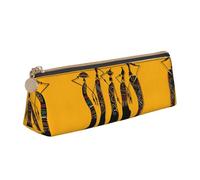 JIUTY Estuche escolar creativo de cultura africana para lápices, bolígrafos, marcadores, maquillaje, monedas, White, Talla única, Organizador de bolsas