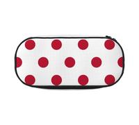 JIUTY Estuche para lápices con cremallera y diseño de bandera japonesa, organizador portátil de escritorio de oficina para adultos, Black, Talla única, Organizador de bolsas