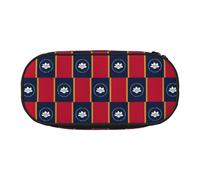 JIUTY Estuches estéticos con cremallera y diseño de bandera del estado de Mississippi, organizador portátil de escritorio de oficina para adultos, Black, Talla única, Organizador de bolsas