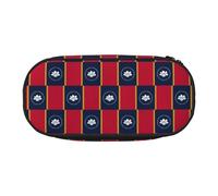 JIUTY Estuches estéticos con cremallera y diseño de bandera del estado de Mississippi, organizador portátil de escritorio de oficina para adultos, Black, Talla única, Organizador de bolsas