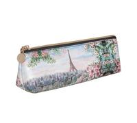 JIUTY Hermoso estuche escolar de la Torre Eiffel de París, estuche para bolígrafos para niños, estuche pequeño con cremallera para lápices, bolígrafos, marcadores, maquillaje, monedas, White, Talla