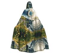 JIUTY Ireland Outdoors County Clare The Cliffs - Capa económica con capucha para adultos de 57.8 pulgadas de largo, perfecta para fiestas de Halloween, bailes