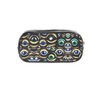 JIUTY Many Evil Eyes - Elegante estuche transparente con cremallera suave, bolsa de papelería multiusos para la escuela y la oficina