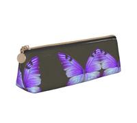 JIUTY Mariposas púrpuras escuela lápiz caso, niños Pen Cases pequeña cremallera bolsa para lápices, bolígrafos, marcadores, maquillajes, monedas, Blanco 1, One size, Organizador de bolsas