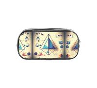 JIUTY Math Geometry G alculus - Elegante estuche transparente con cremallera suave, bolsa de papelería multiusos para la escuela y la oficina