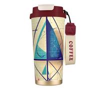 JIUTY Math Geometry Geek Calculus - Taza de café de viaje en acero inoxidable 316, tapa sin fugas y sin BPA, mantiene el calor y el frío durante horas