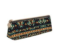 JIUTY Nativo American Patterns Escuela Lápiz Caso, niños Pen Casos Pequeña Cremallera Bolsa para Lápices, Bolígrafos, Marcadores, Maquillajes, Monedas, Blanco 1, One size, Organizador de bolsas