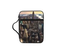 JIUTY New York City - Bolsa de mano para Biblia con asa resistente, funda protectora para culto a la iglesia y peregrinación