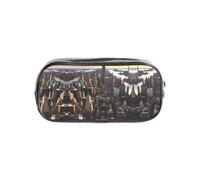 JIUTY New York City - Elegante estuche transparente con cremallera suave, bolsa de papelería multiusos para la escuela y la oficina