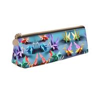 JIUTY Origami - Estuche escolar multicolor para lápices, bolígrafos, marcadores, maquillaje, monedas, White, Talla única, Organizador de bolsas