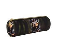 JIUTY Rottweiler - Estuche para lápices con cremallera, para estudiantes, artistas, oficina, trabajo, escuela, White, Talla única, Organizador de bolsas