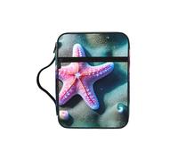 JIUTY Seashells - Bolsa de mano con diseño de estrella de mar con asa resistente, funda protectora para culto a la iglesia y peregrinación