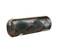JIUTY Vikings - Estuche para bolígrafos con cremallera, para estudiantes, artistas, oficina, trabajo, escuela, White, Talla única, Organizador de bolsas