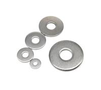 jiuxinyun 2/20 piezas M2.5 M3 M4 M5 M6 M8 M10 M12 M14 M16 GB96 316 A4-70 arandela plana de acero inoxidable de tamaño Extra grande y ancha y gruesa(M6 10pcs)