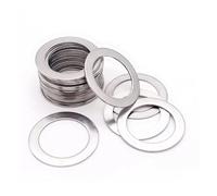 jiuxinyun 20 piezas arandela plana de acero inoxidable, 0,1mm, 0,2mm, 0,3mm, 0,5mm, 1mm, junta ultrafina, cuña fina M14 M15 M16 M17 M18(17x22x0.3mm)