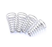 jiuxinyun 5 resortes de compresión cónicos de acero inoxidable 304 de 1 mm a 2 mm, resortes de presión cónicos (2 x 20-39) x 76-8 mm