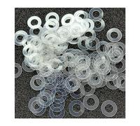 jiuxinyun Arandela transparente de plástico fino de PVC duro suave tornillo de aislamiento de junta a prueba de golpes y fugas M2 M2.5 M3 M4 M5 M6 M8 M10 M12(Hard,M6x12x1mm(100pcs))